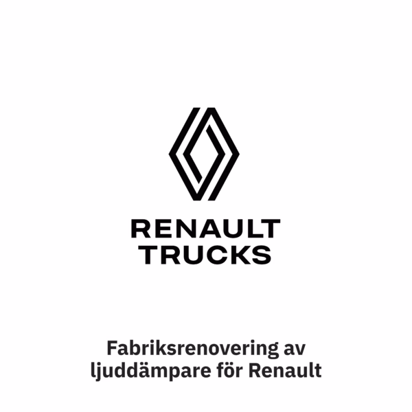 Fabriksrenovering av ljuddämpare för Renault